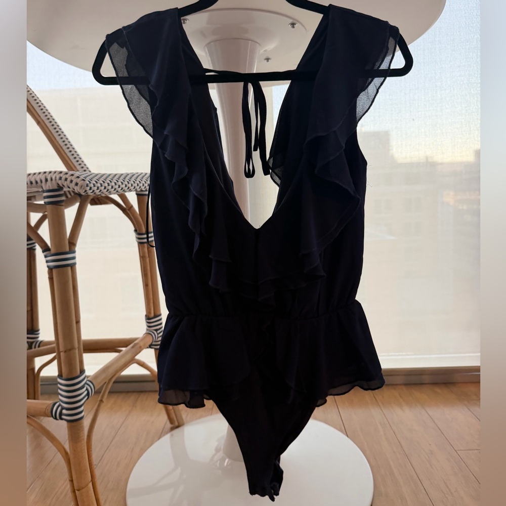 Superdown Navy One-Piece Bodysuit